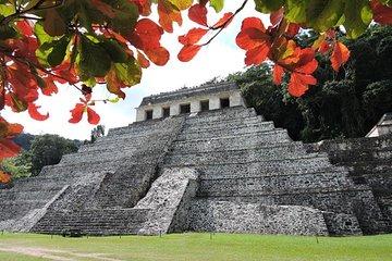 Palenque Archaeological site from Villahermosa City or airport