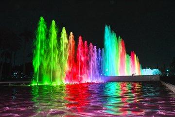 Magic Fountains Park with Light Show at night!
