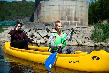 Canoeing on the Elbe river and Bike rental from Děčín to Schmilka