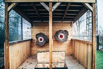 Axe throwing and barbecue