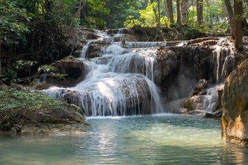 Erawan National Park and Kanchanaburi Skywalk Views Day Tour