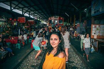 Maeklong Railway Sugar Palm Factory and Floating Market Day Tour