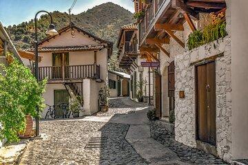 Troodos Mountains with Lampadistis Monastery from Aphrodite Hills