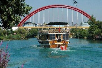 Manavgat Boat Tour with Waterfall and Grand Bazaar from Belek