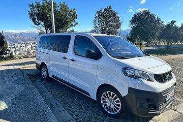 VAN Private transfers from Airport Podgorica and city to Budva