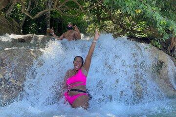 Dunn's River Falls and Bamboo Rafting with limestone foot massage