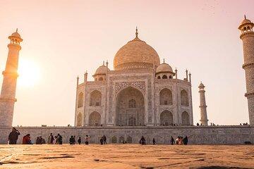 From Agra Sunrise Taj Mahal and Agra Fort By Car