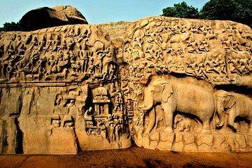 From Pondicherry: Day Tour to Mahabalipuram and Kanchipuram