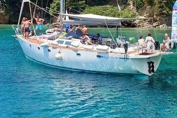 Day sailing Skiathos Skopelos with lunch on Rainbow yacht
