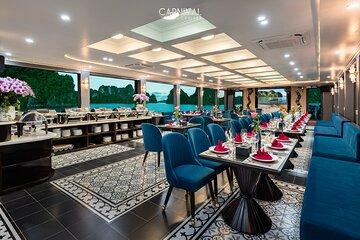 Halong Bay VIP Cruise: Swim, Kayak, Caves, Buffet Lunch and Party