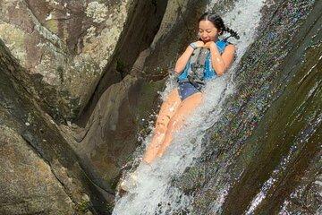 Famous Natural Waterslide in El Yunque Rainforest
