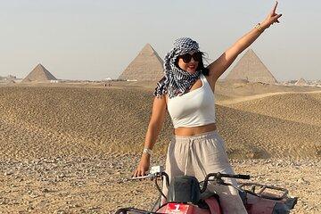 Giza Pyramids Adventure Camel Ride, Quad Biking and Shopping Tour