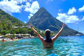 Round Trip Water Taxi to Snorkel Anse Chastanet Sugar Beach Souf