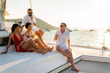 Romantic Sunset Catamaran Cruise from Kissamos Port with Wine