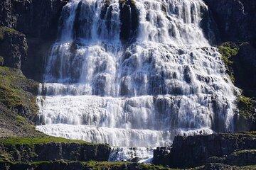 Dynjandi Waterfall in a Supertruck
