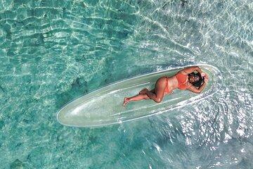 Blue Ocean Clear Kayak Photoshoot in Jamaica
