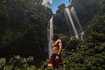 North Bali Sekumpul and Banyumala Waterfalls with Rice Terraces