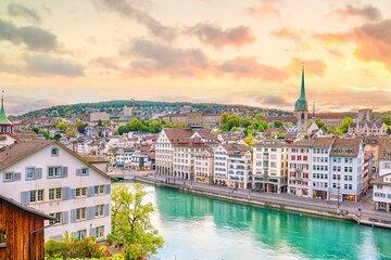 Private transfer from Lugano to Zurich with 2h Sightseeing stop