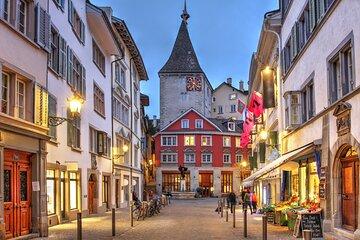 Private transfer from Lugano to Zurich, 2h stop in Lucerne