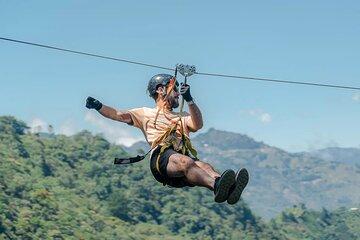 Higher zip line or Via Ferrata next to GIANT waterfall