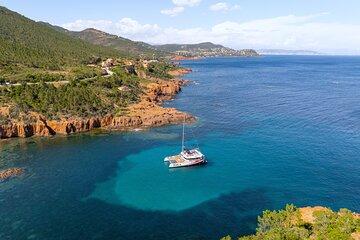 Afternoon Relaxing in Catamaran in the Esterel Saint Raphael