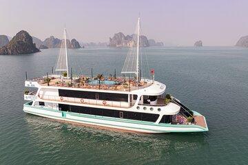Luxury Amethyst Halong Bay Day Cruise with Buffet from Hanoi