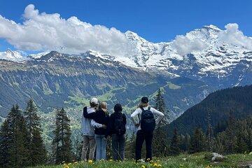 Interlaken. Hiking adventure in the swiss alps.