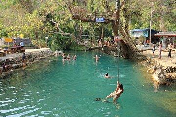 Amazing Vang Vieng: Blue Lagoon, Zipline, Kayaking
