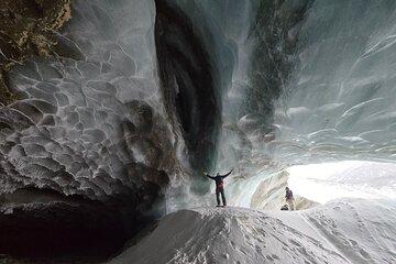 Snowshoe Hike to Castner Glacier Ice Cave