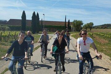 From Sitges: Wine and Bike Tour with hotel pick up.