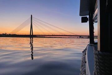 Riga Canal and Daugava River Sunset Boat Cruise