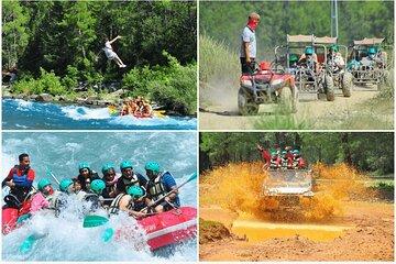Ultimate Combo: Buggy, Zipline, Jeep Safari & Rafting from Alanya