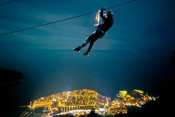Night Zipline Experience in Dubrovnik