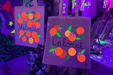 Art & Wine: Paint a Neon Tote Bag and Sip Wine
