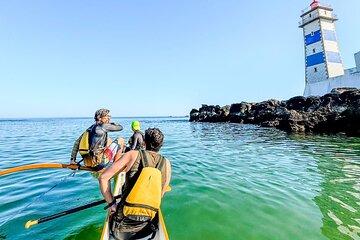 Canoeing in the clear waters of Cascais