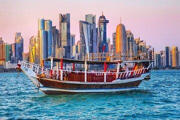 Doha: Guided City Tour with Traditional Dhow Cruise Skyline