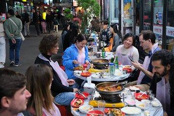 Korean BBQ with People in Busan