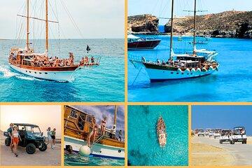 Malta: Comino Cruise and Jeep Tour with lunch and Transport