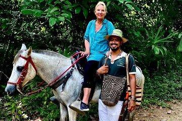 Horseback riding in the mountains