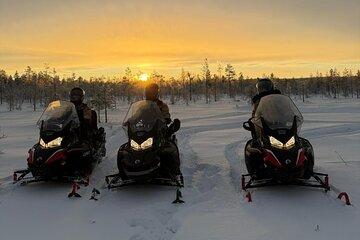 Husky Ride Reindeer Ride and Snowmobiling Day Experience