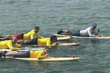 Shared Surfing Lesson In Waikiki with Certified Instructor