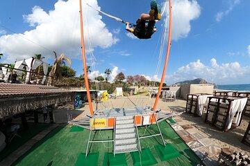 Adrenaline is at its peak with the human slingshot