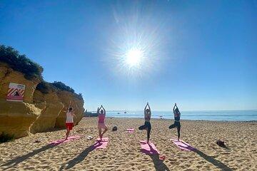 Morning Beach Yoga in Albufeira