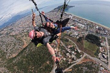 Tandem Paragliding with a Licensed Guide from Side