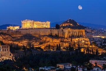 Sunset and Moonlight Private Athens Night Private Tour up 18pax