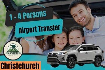 Christchurch INTL Airport Car Transfer to City max 4 persons