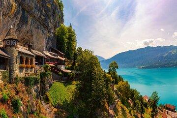 Beatus Caves, Panoramic Bridge, Nature Park Blue Lake off-season