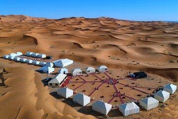 Merzouga Luxury AC Camp: Camel Ride, Dinner & breakfast