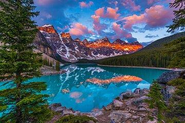 Moraine Lake Sunrise Magic Premium Tour from Canmore Banff