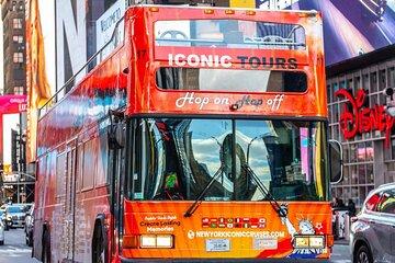 NYC Night Bus Sightseeing Tour with Free Statue of Liberty Cruise